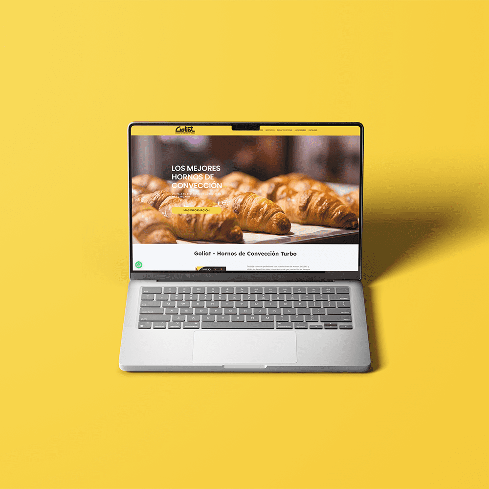 Rediseño de sitio web para Hornos Goliat